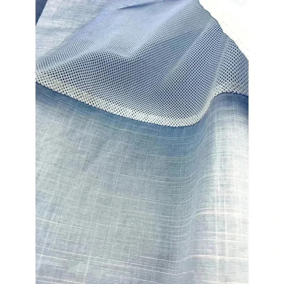 Light Blue Short Sleeve Shirt SMALL Mesh Lined Ventilation Men's NEW - Picture 9 of 9